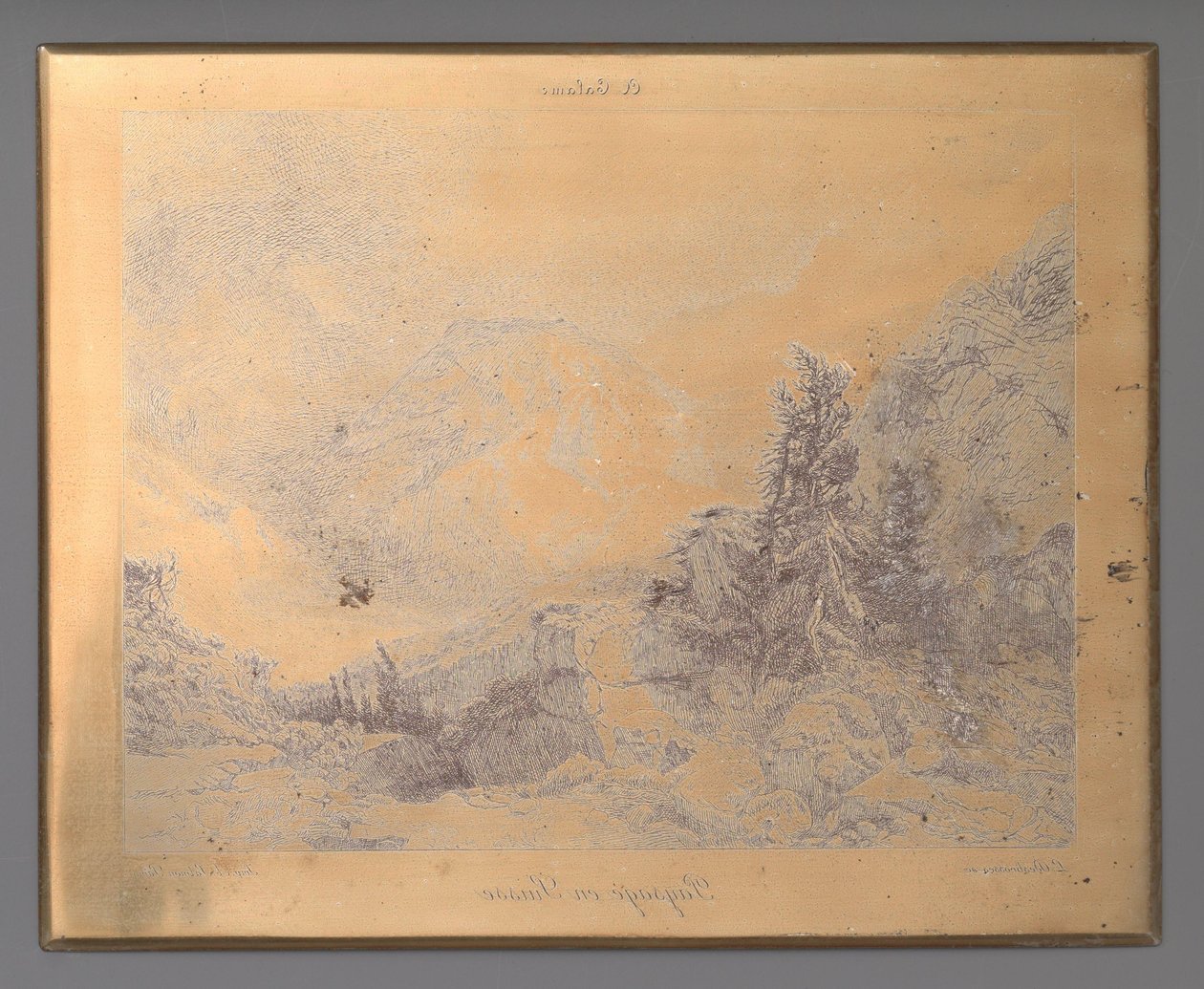 Landschaft in der Schweiz von Léopold Desbrosses