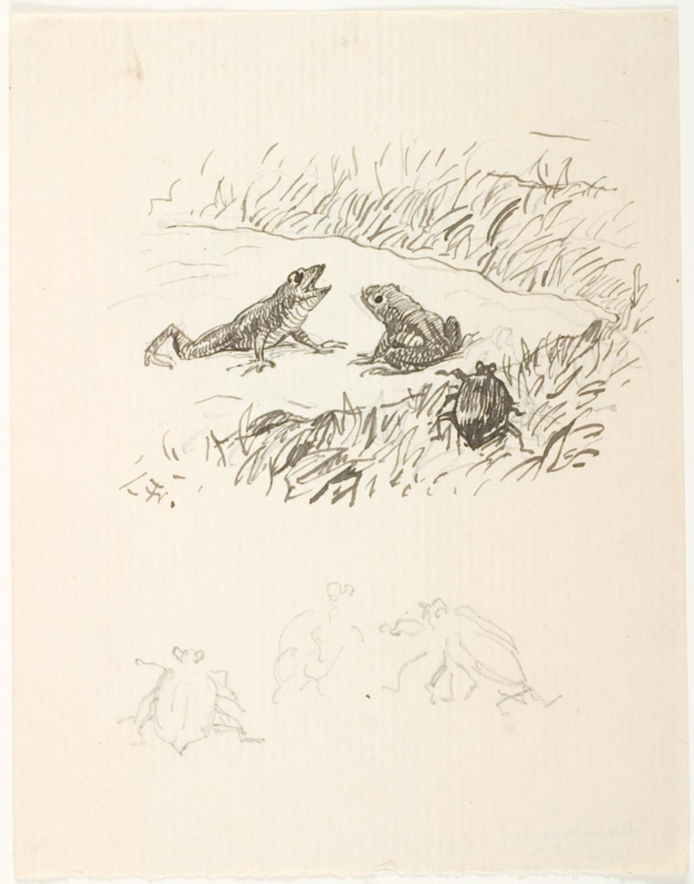 Entwurf für eine Illustration zu Skarnbassen von Lorenz Frølich