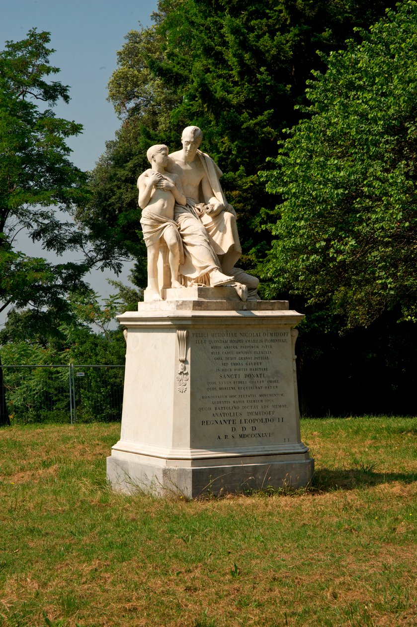 Denkmal für Nicola Demidoff, 1846 von Lorenzo Bartolini