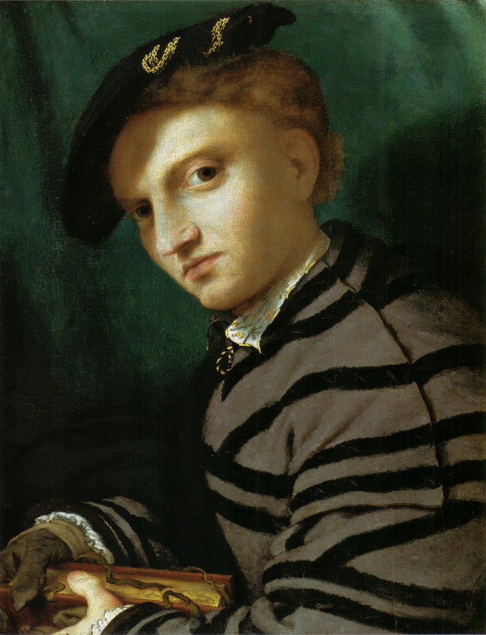 Porträt eines jungen Mannes mit einem Buch von Lorenzo Lotto