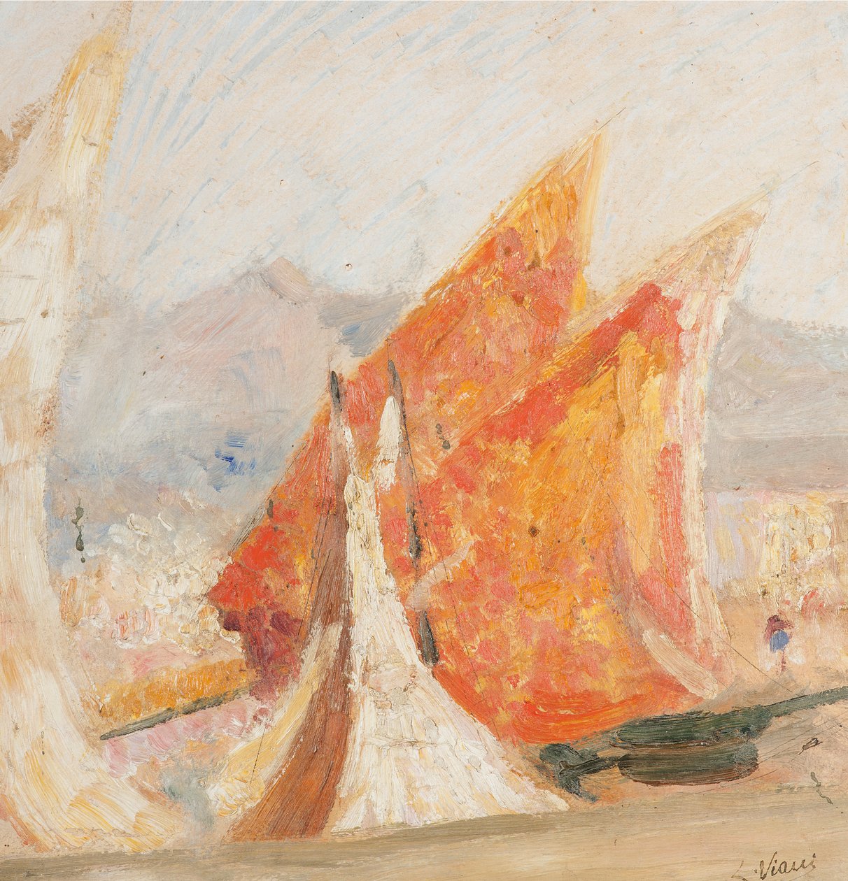 Verschwundenes Viareggio (Segel) von Lorenzo Viani