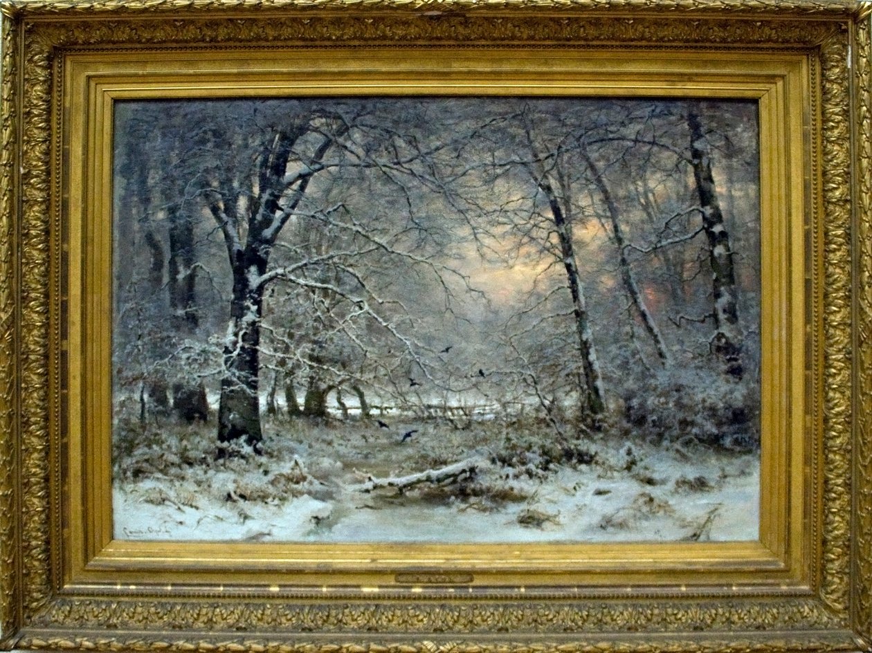 Wald im Winter von Louis Apol