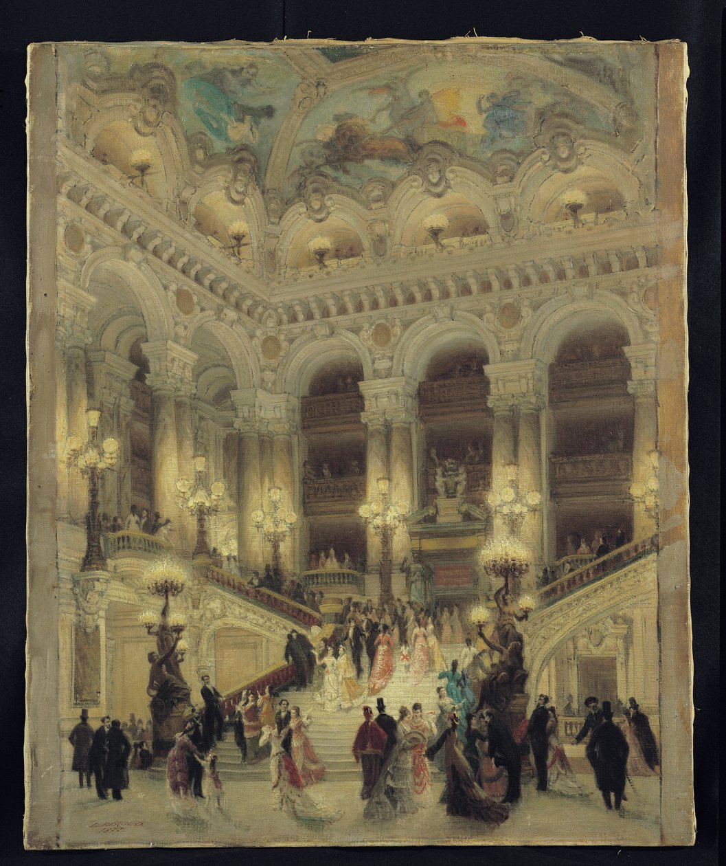 Die Treppe der Oper, 1877 von Louis Beroud