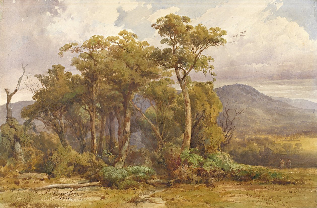 Yarra Flats von Louis Buvelot