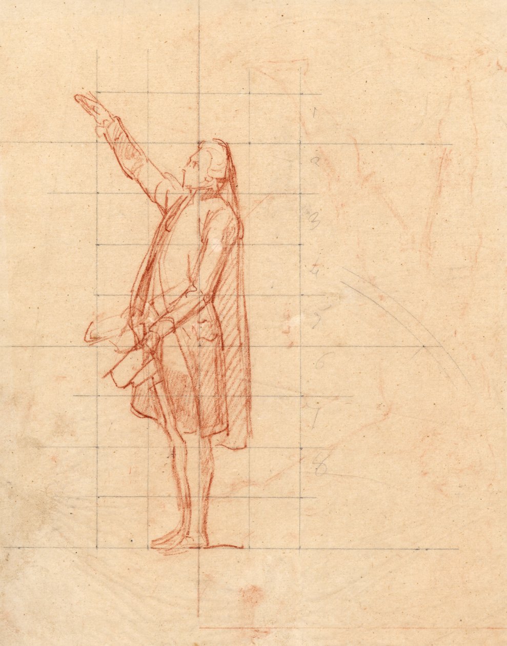 Studie für den Ballhausschwur von Louis Charles Auguste Couder