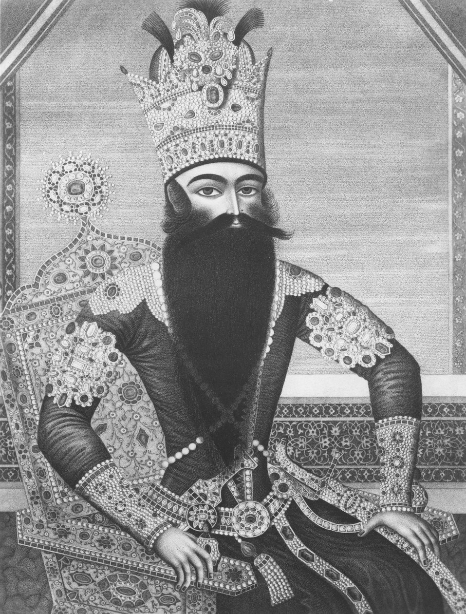 Fath-Ali Shah Qajar von Louis Charles Ruotte