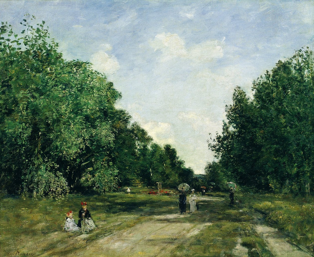 Parc Cordier in Trouville von Eugene Louis Boudin