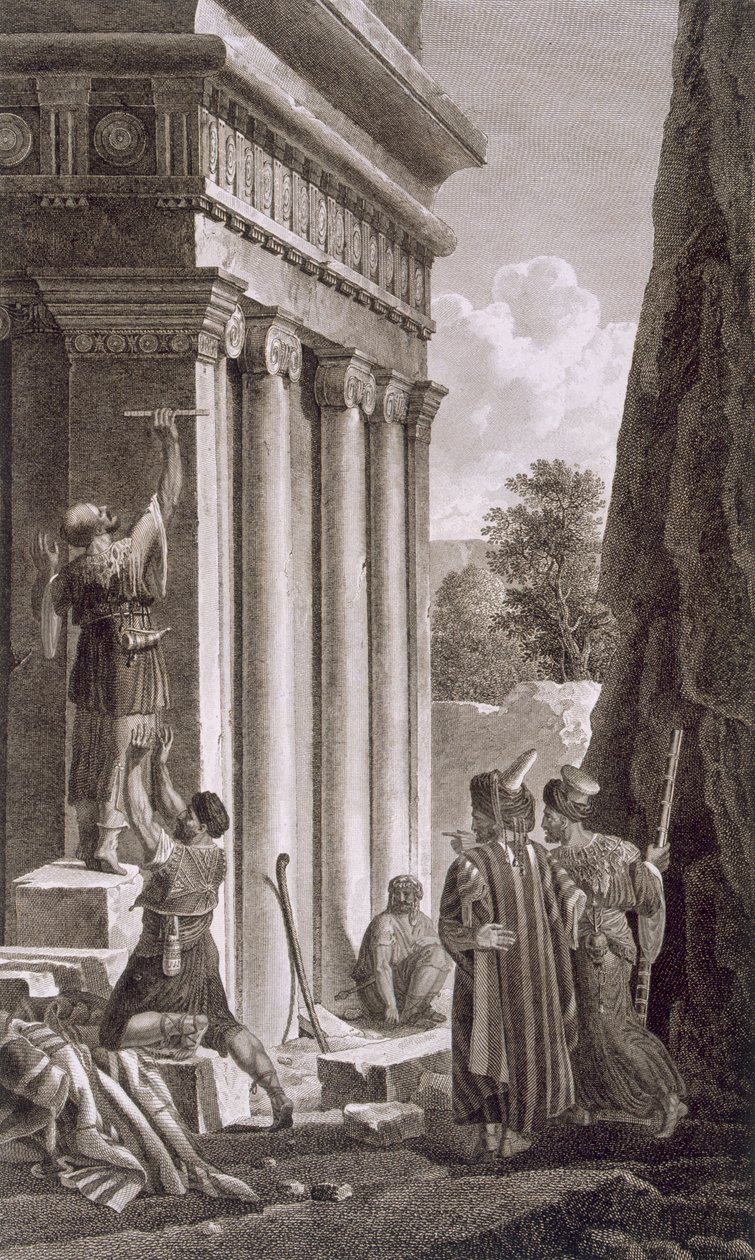 Grab von Absalom, Tal von Josaphat, 1799 von Louis Francois Cassas