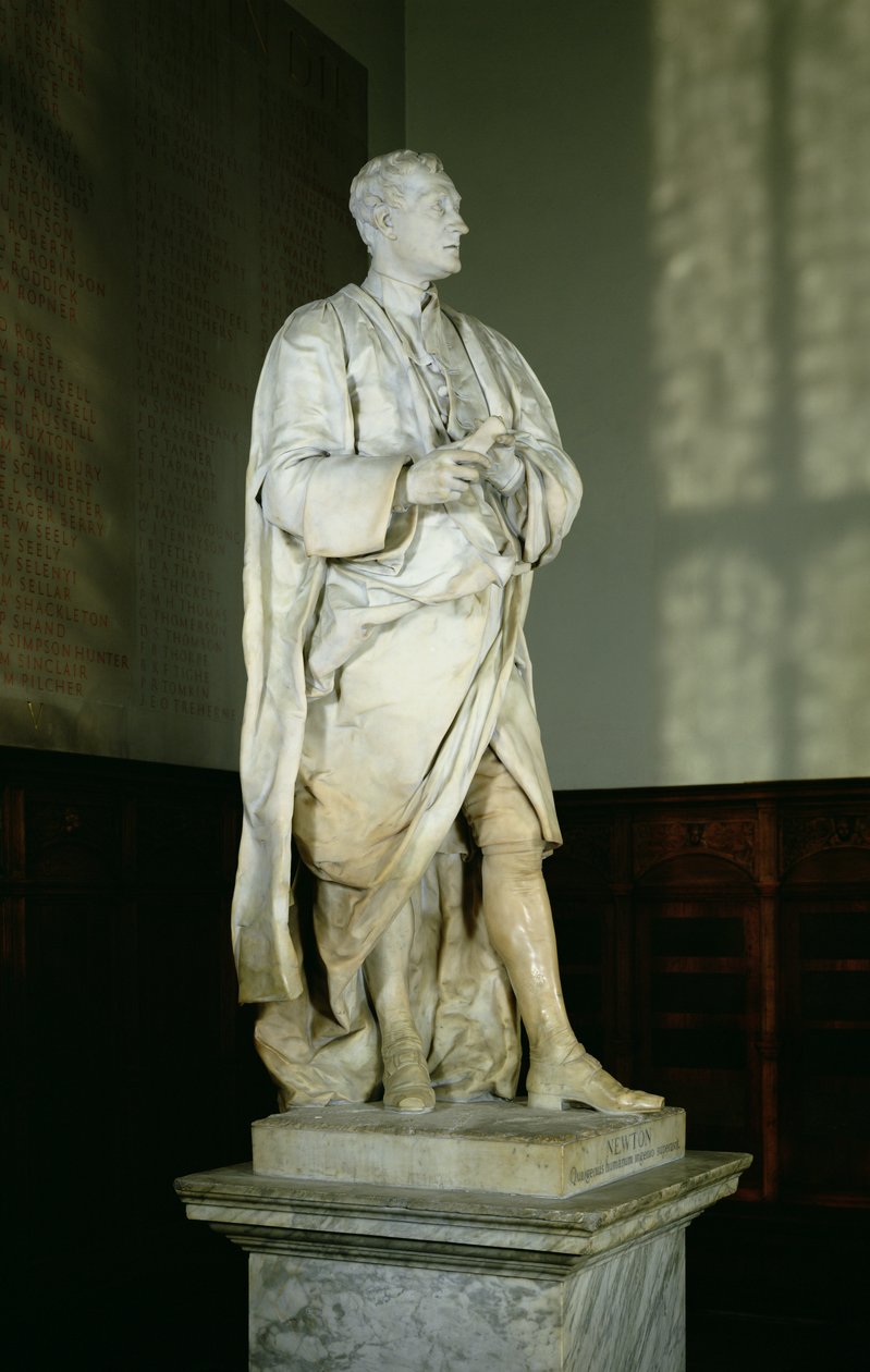 Sir Isaac Newton (1642-1727) (Marmor) von Louis Francois Roubillac