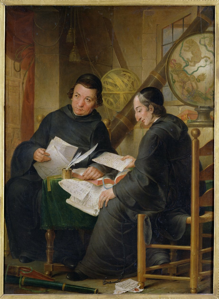 P.P. Leseur und Francois Jacquier (1711-88) in Rom, 1772 von Louis Gabriel Blanchet