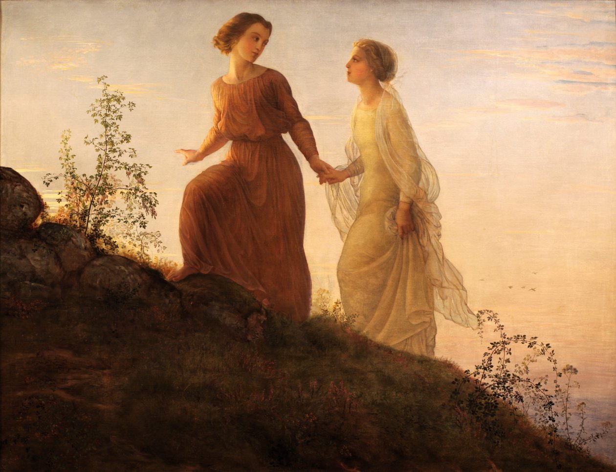Gedicht der Seele - Auf dem Berg von Louis Janmot