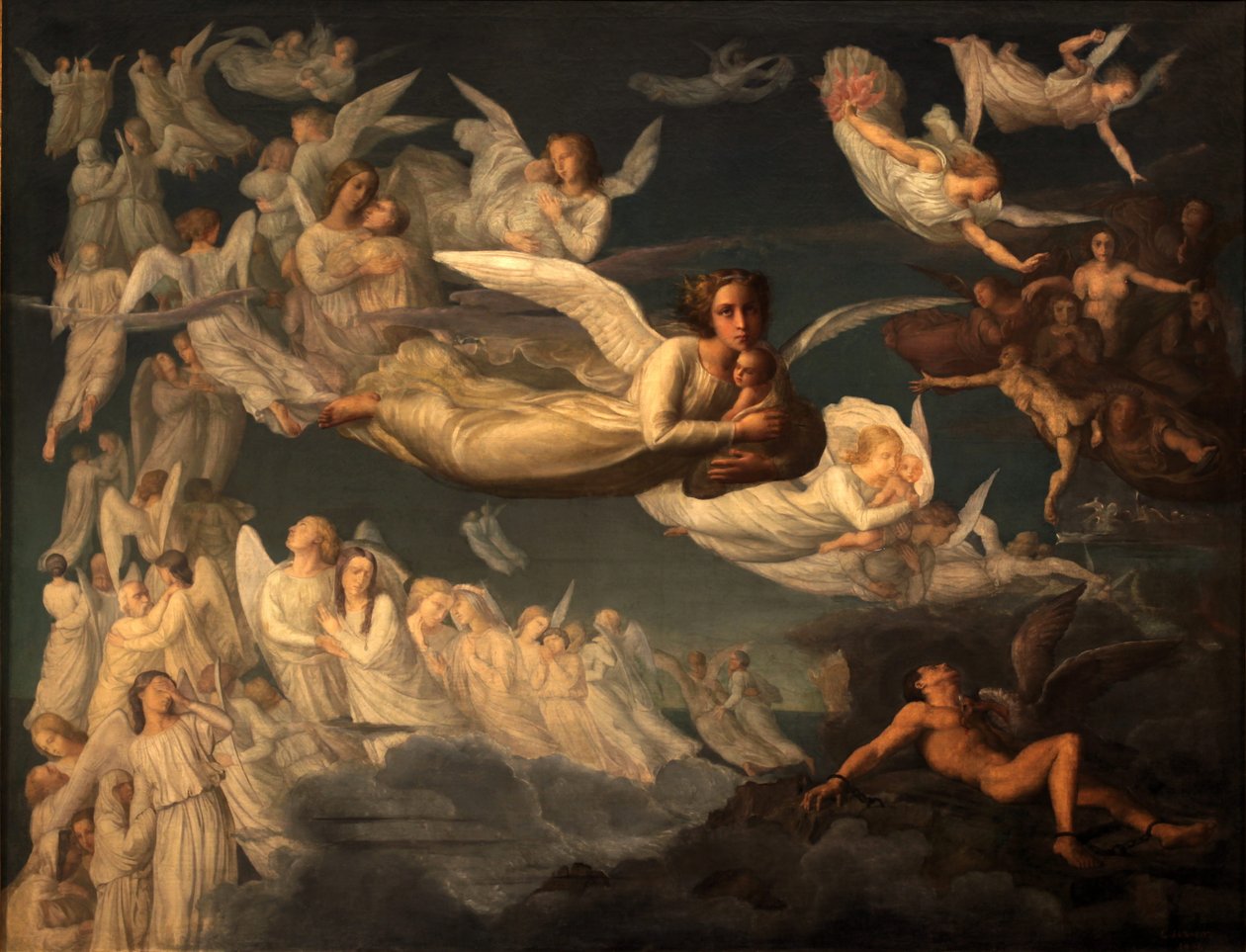 Gedicht der Seele - Übergang der Seele von Louis Janmot