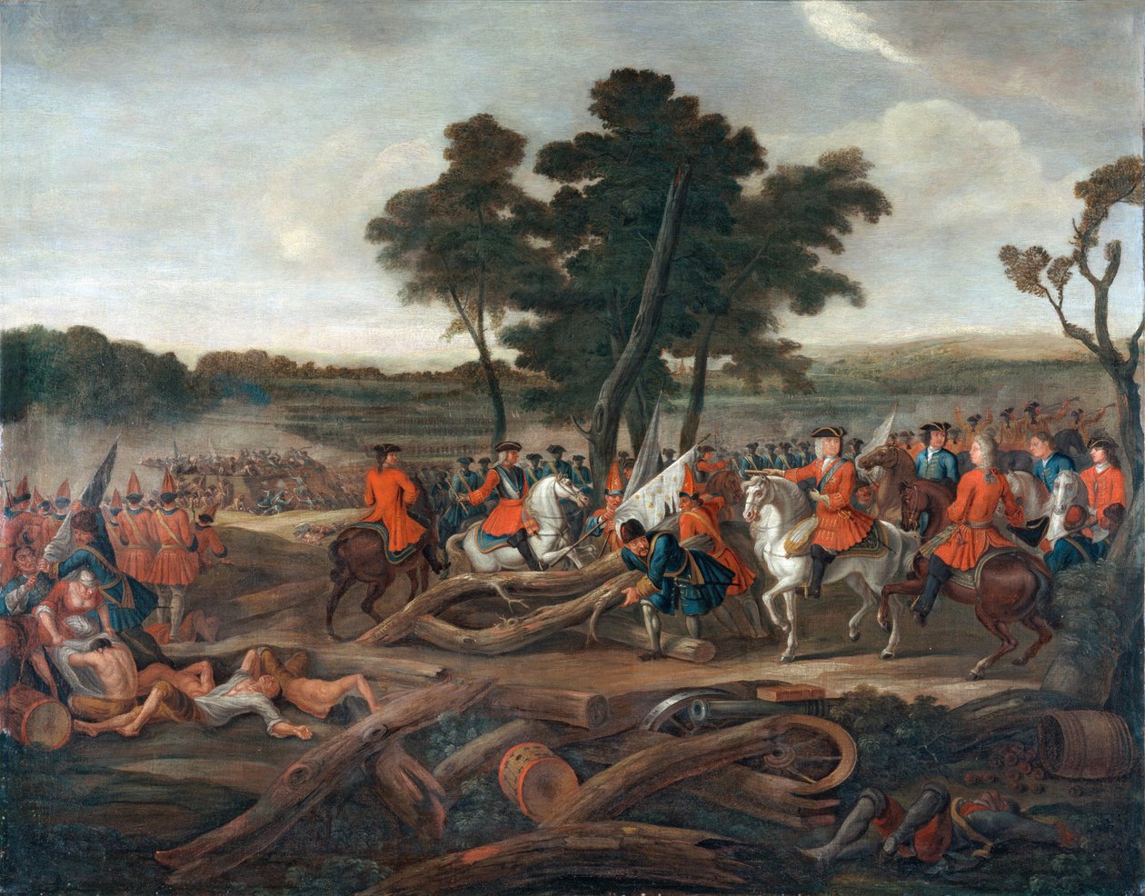 Die Schlacht von Malplaquet, 11. September 1709, ca. 1713 von Louis Laguerre