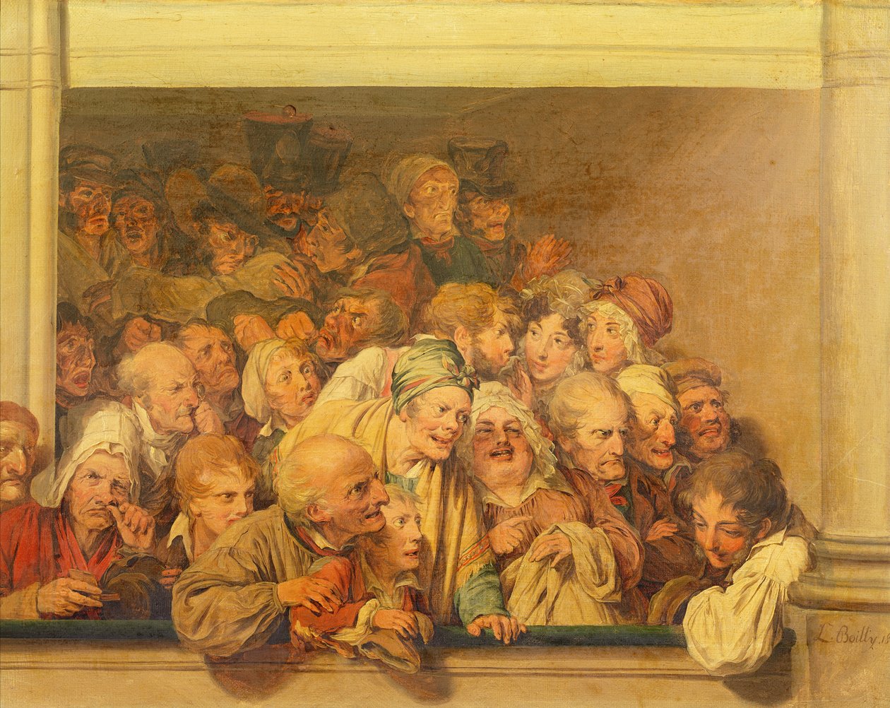 Armenkasse an der Oper, 1830 von Louis Leopold Boilly