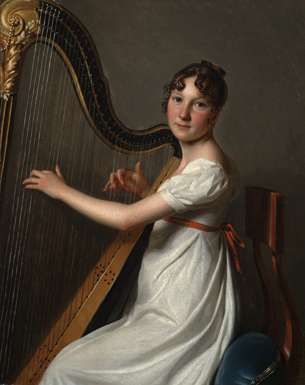 Die junge Harfenistin von Louis Leopold Boilly