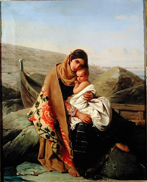 Die glückliche Mutter, 1834 von Louis Leopold Robert