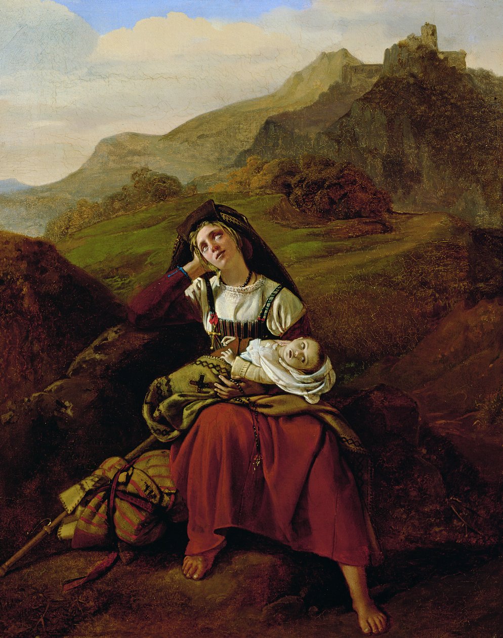 Die unglückliche Mutter, 1834 von Louis Leopold Robert