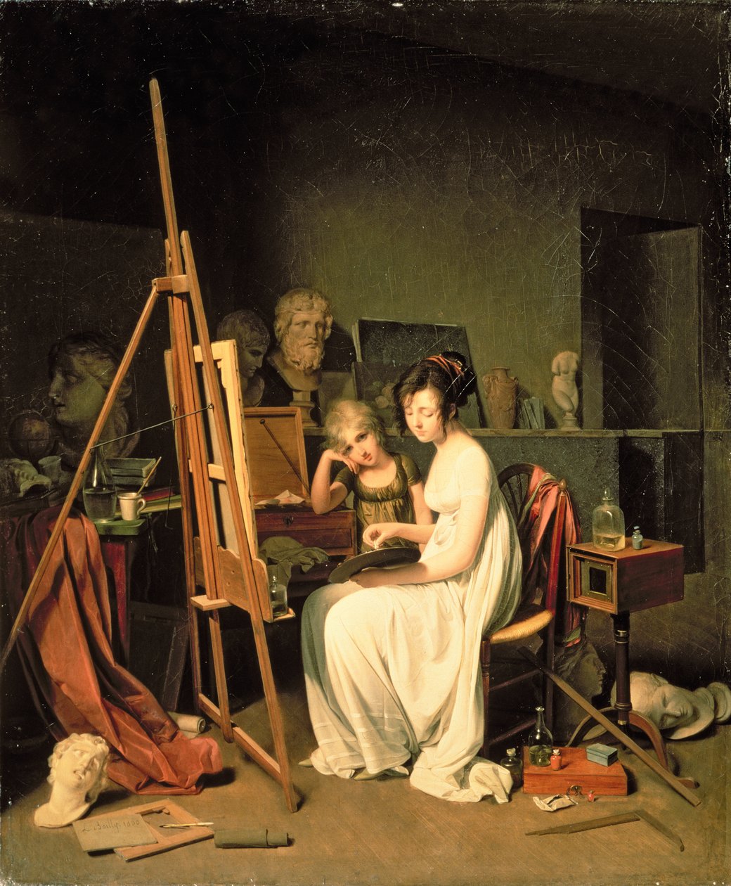 Das Atelier des Künstlers von Louis Leopold Boilly