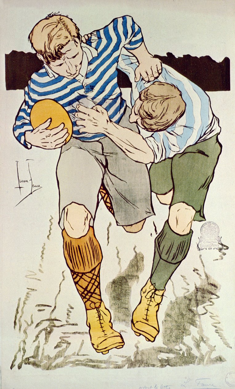Rugbyspieler, 1895 von Louis Lucien Faure Dujarric