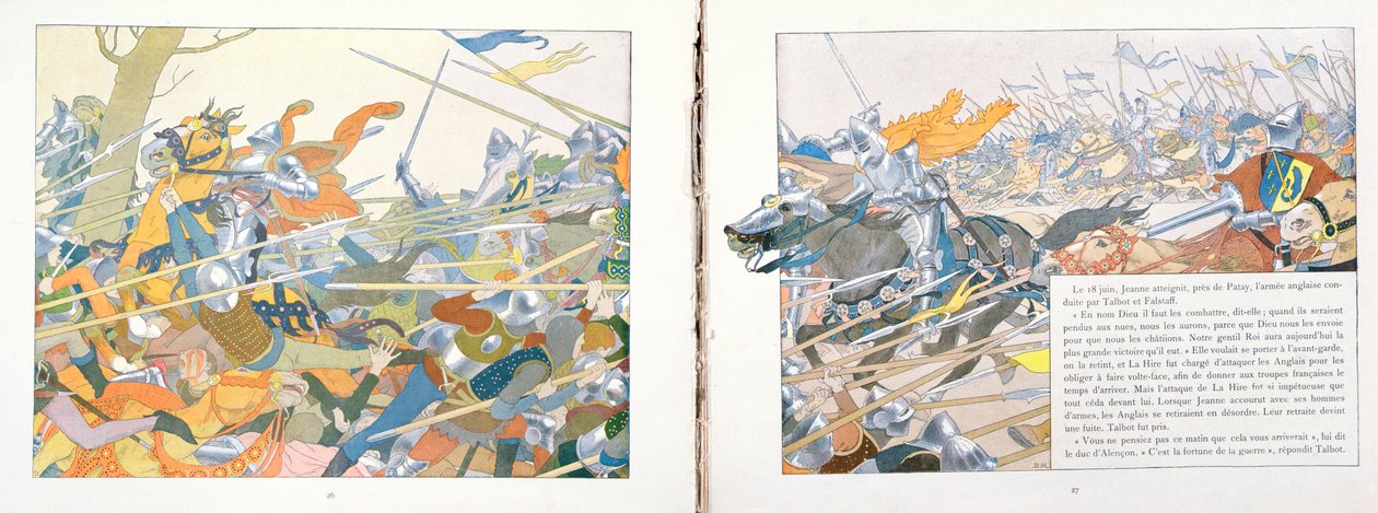 Die Schlacht von Patay, Illustration aus 