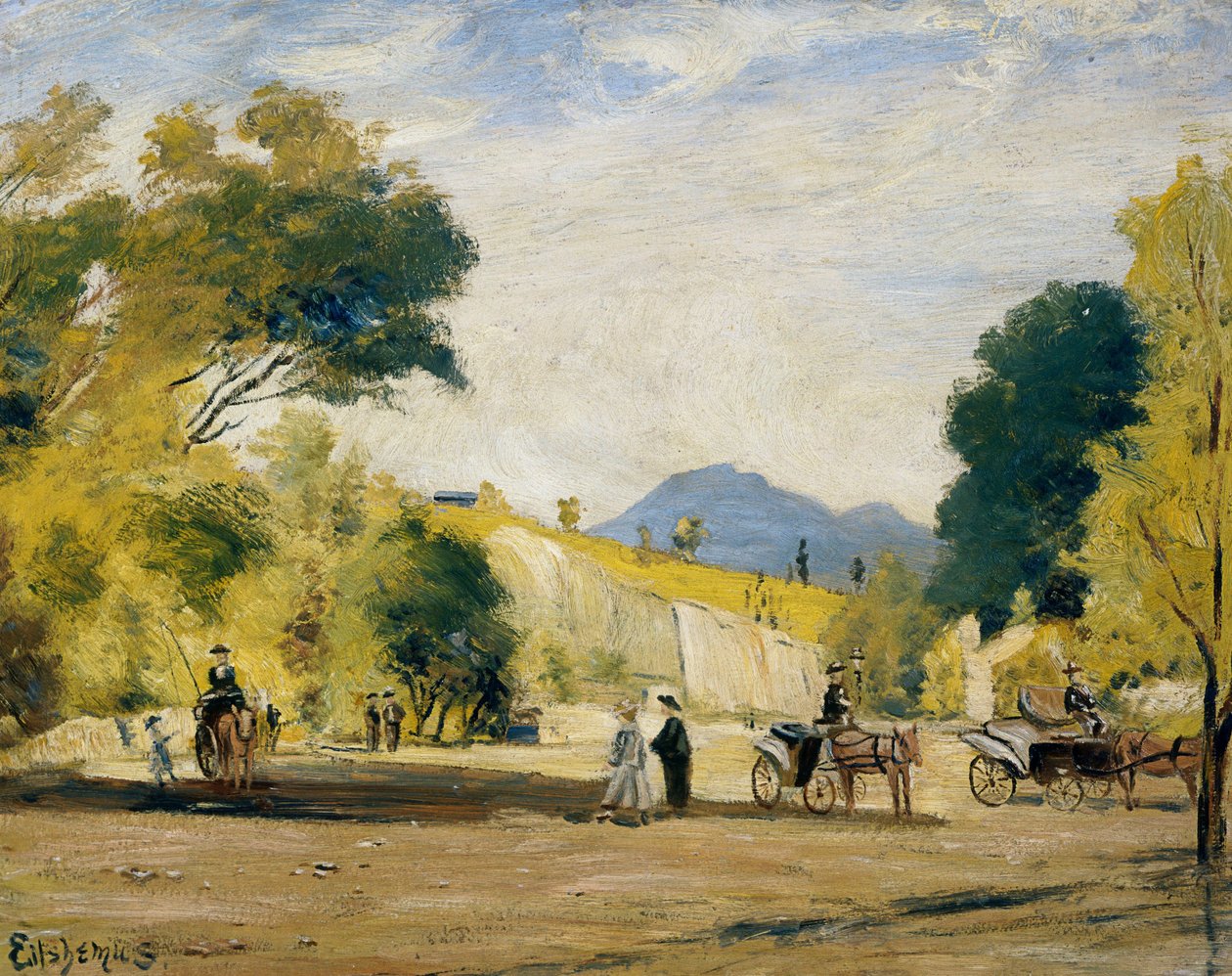 Mietkutschen von Louis Michel Eilshemius