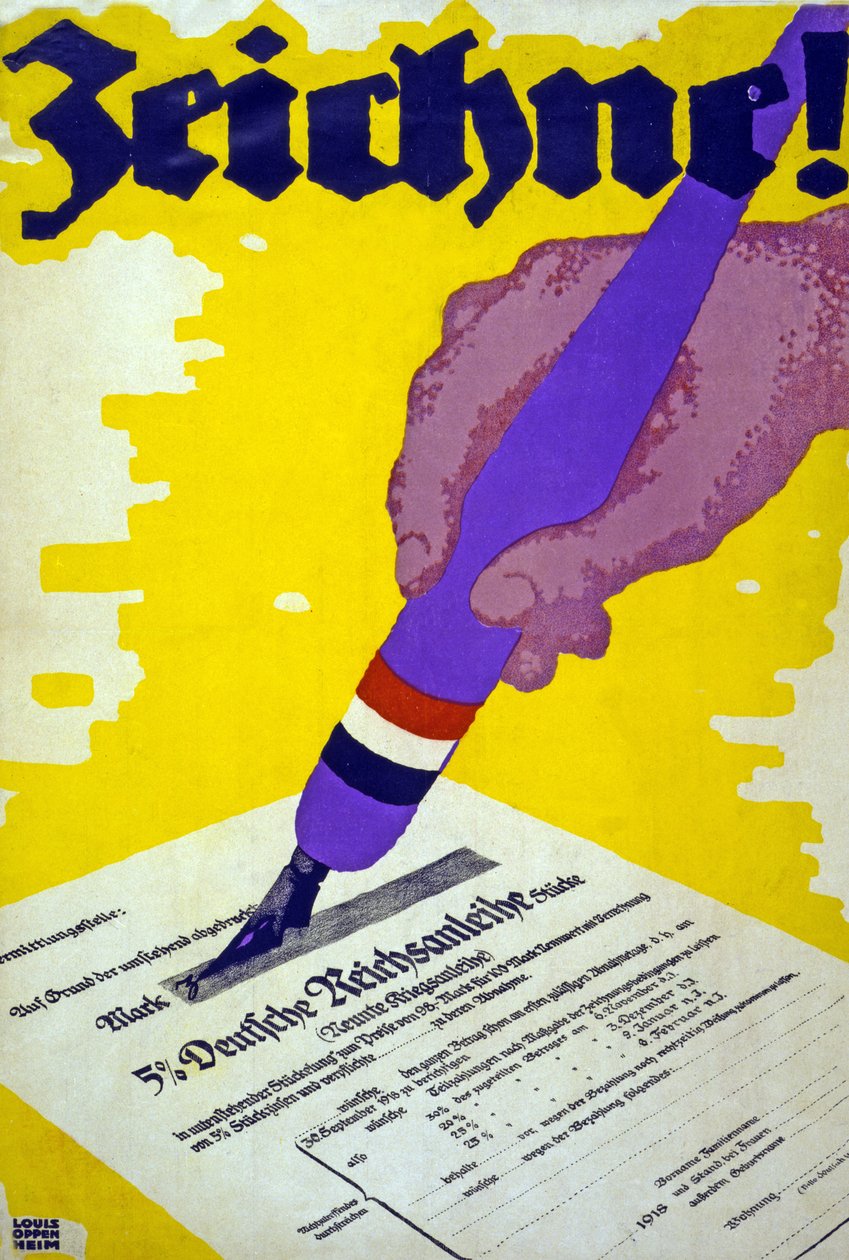 Zeichne! Veröffentlicht 1918 von Louis Oppenheim
