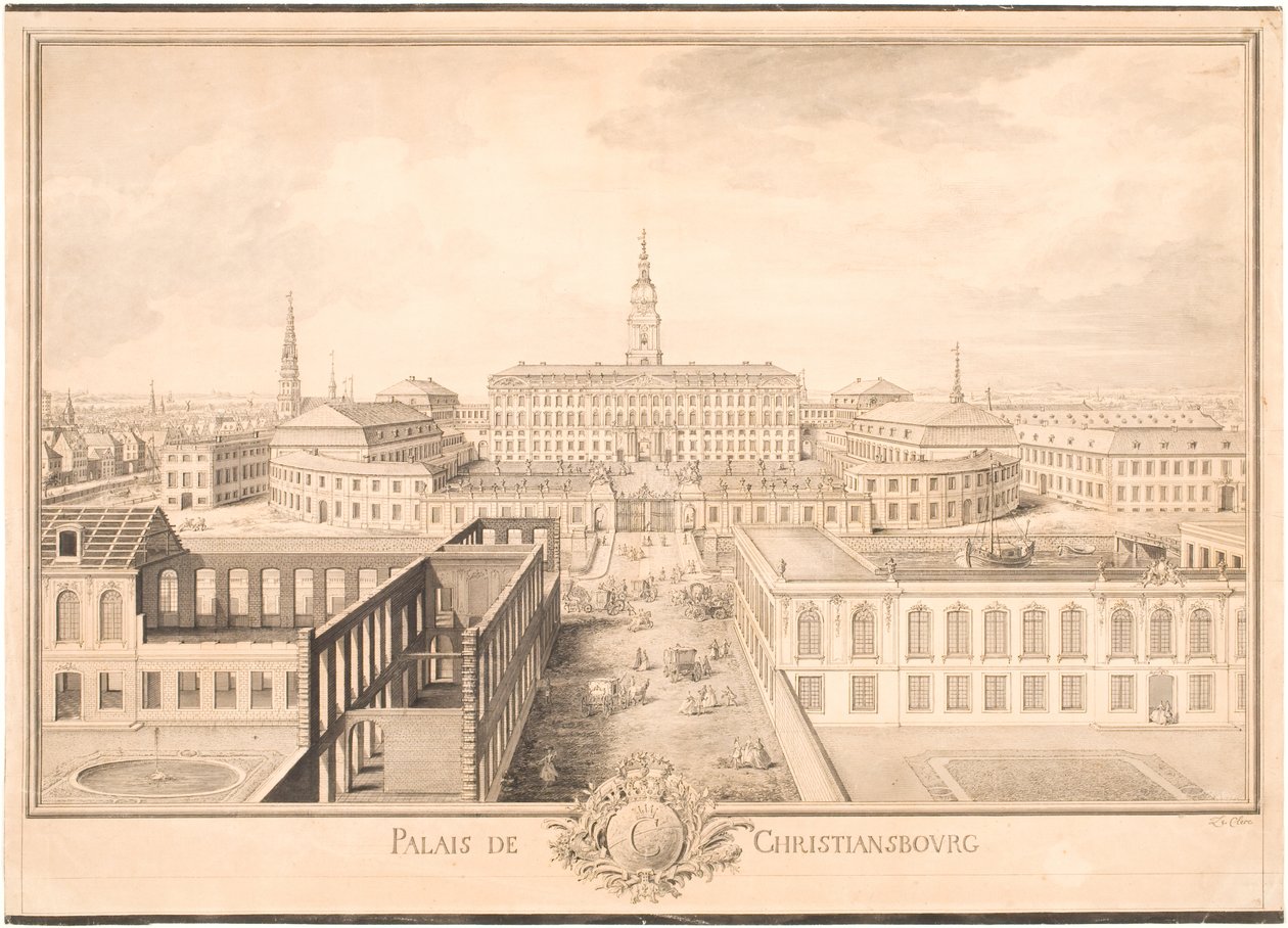 Palais Christiansborg von Louis Auguste Le Clerc