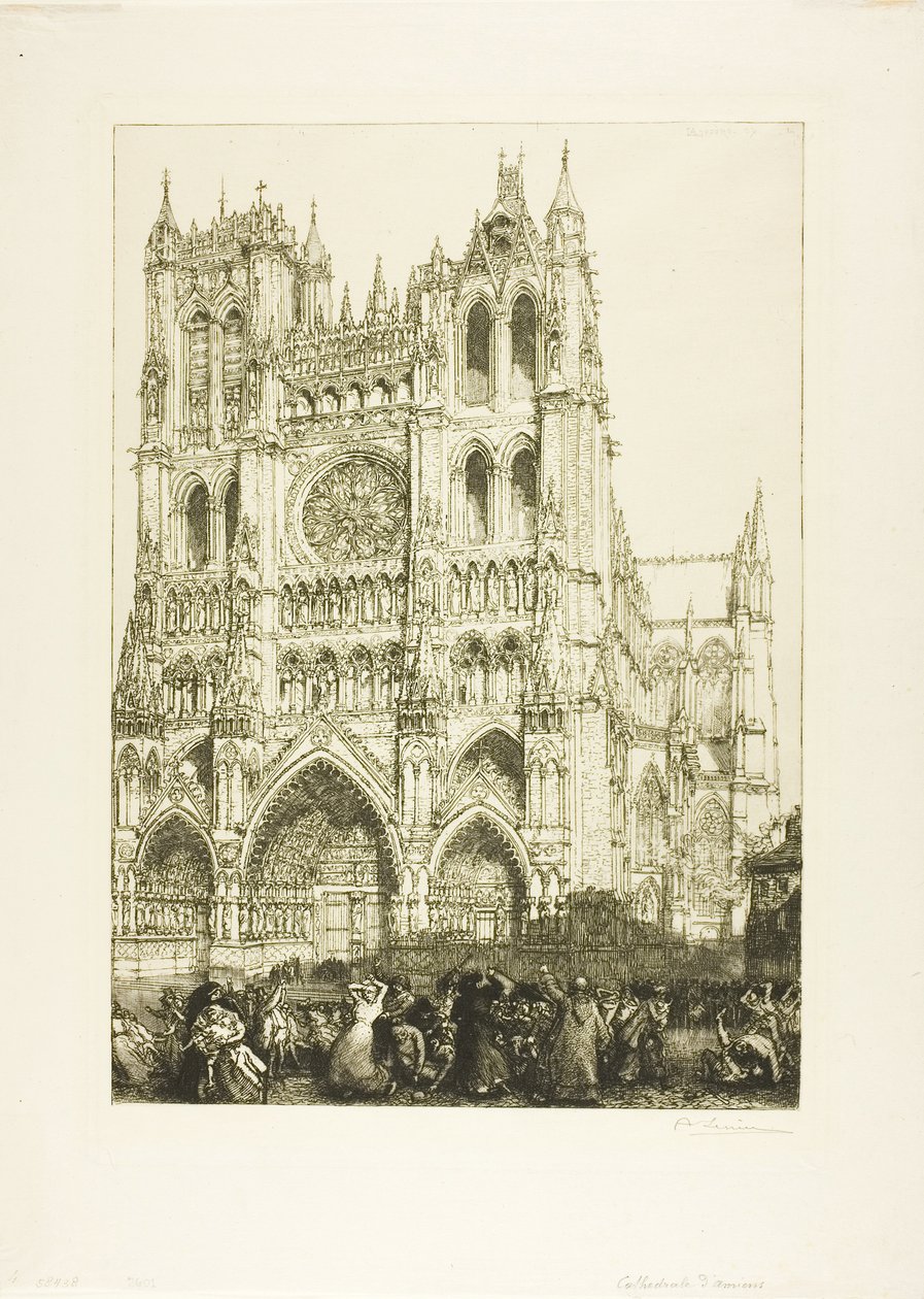 Kathedrale von Amiens von Louis Auguste Lepère