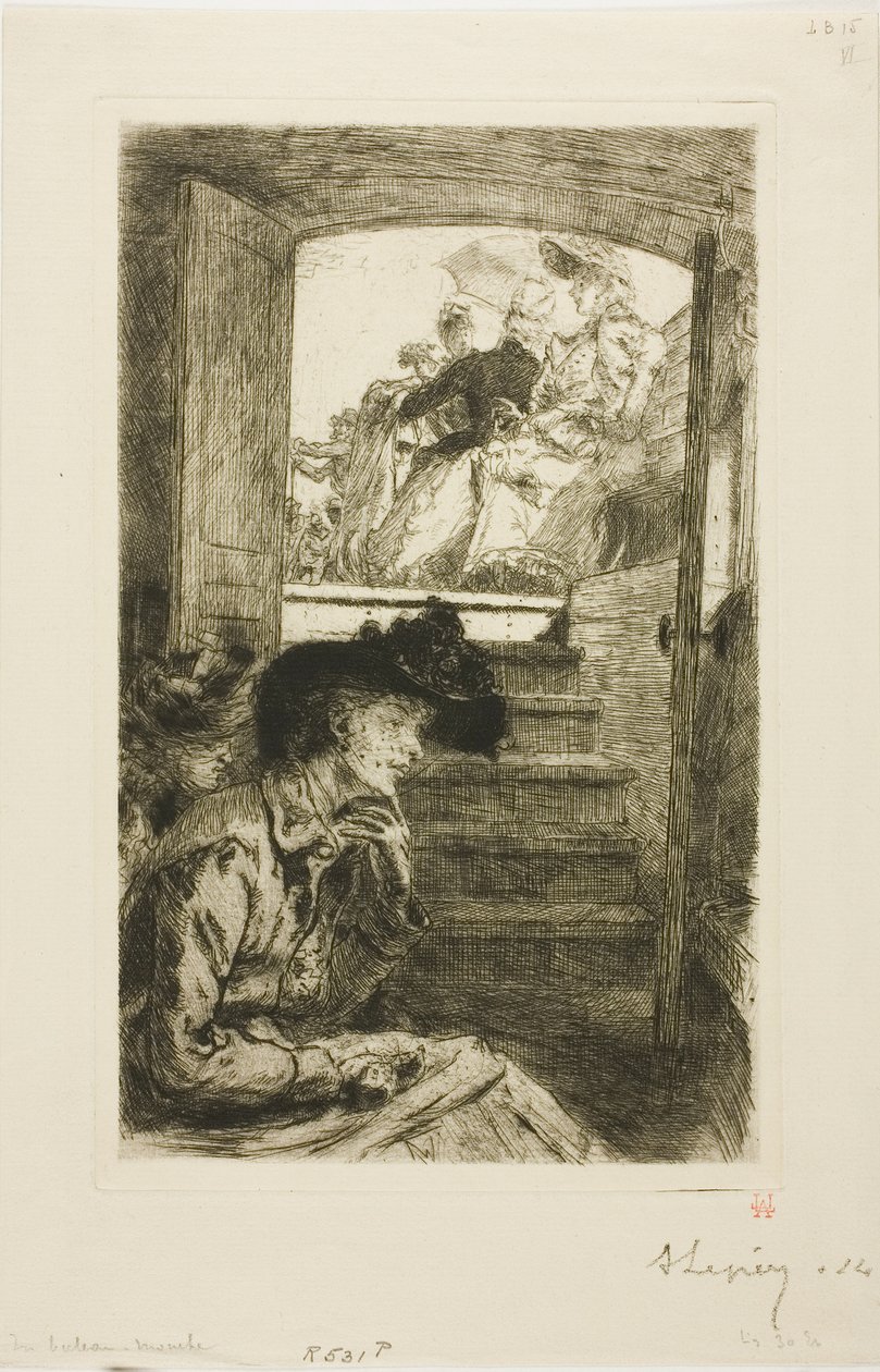 Im Bateau-Mouche von Louis Auguste Lepère