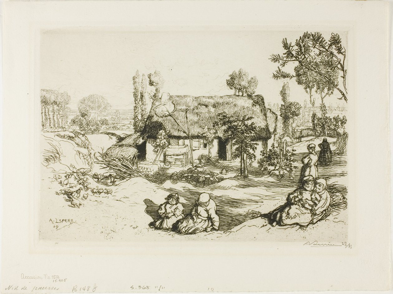 Nest der Armen von Louis Auguste Lepère