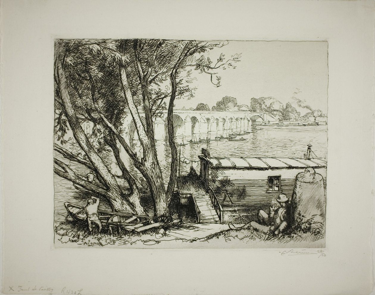 Poissy von Louis Auguste Lepère