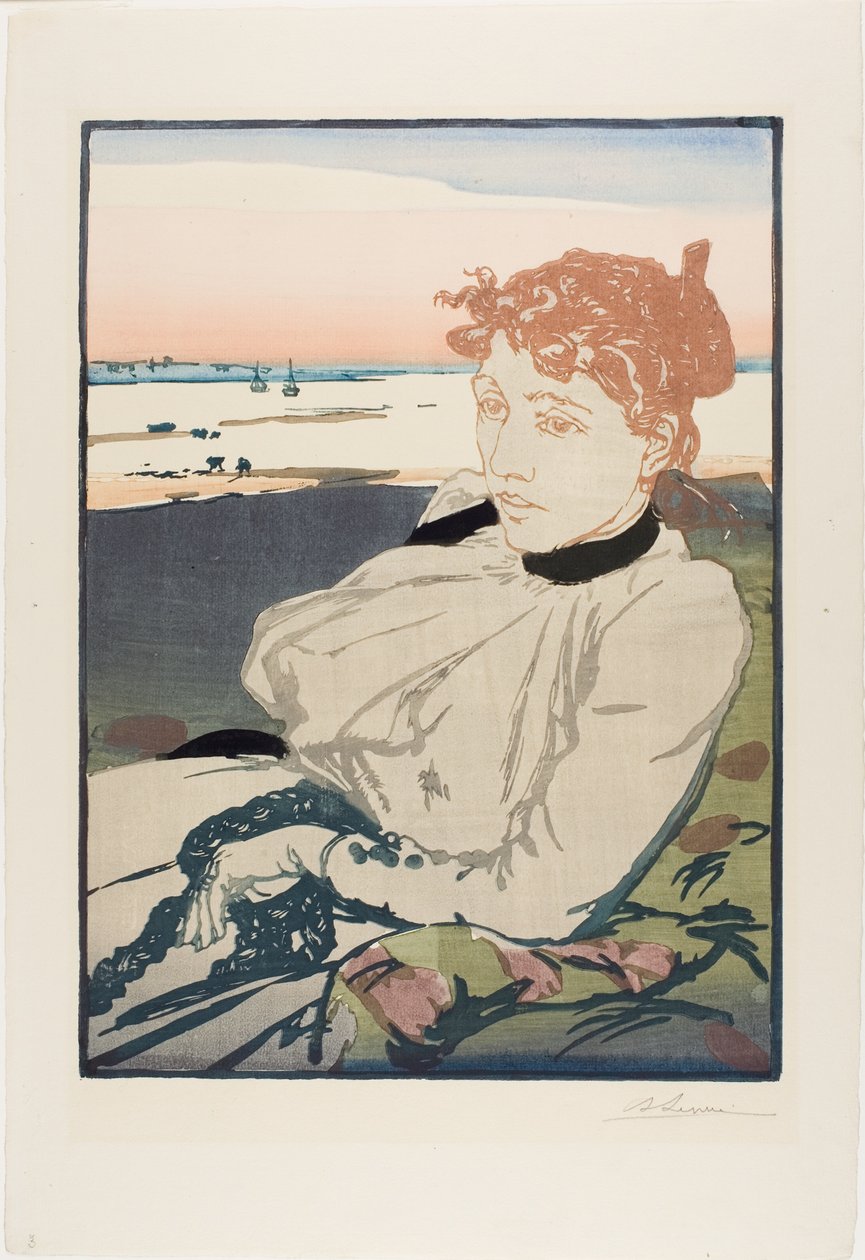 Die Genesende, Madame Lepère von Louis Auguste Lepère