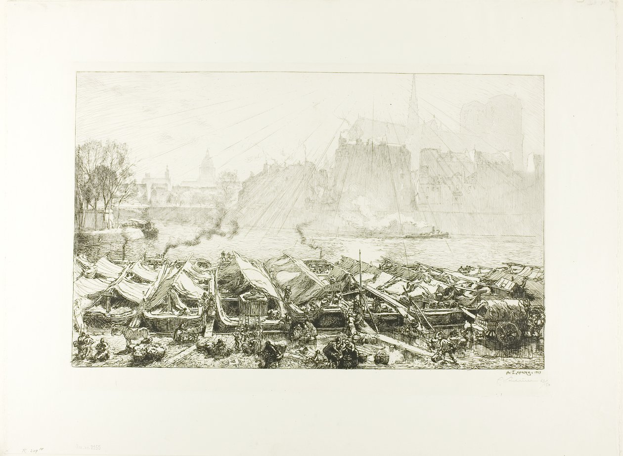 Der große Apfelmarkt von Louis Auguste Lepère