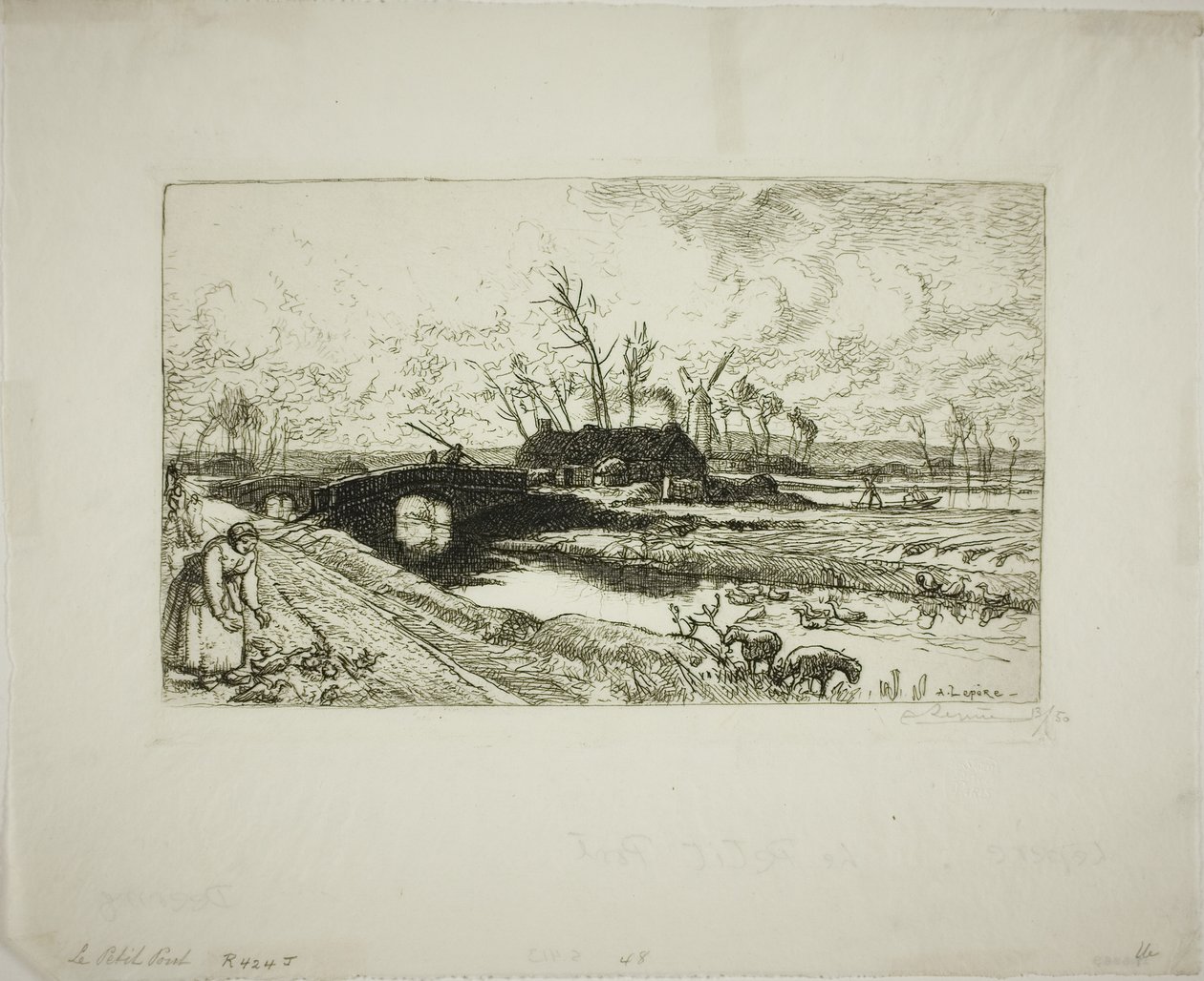 Die kleine Brücke von Louis Auguste Lepère