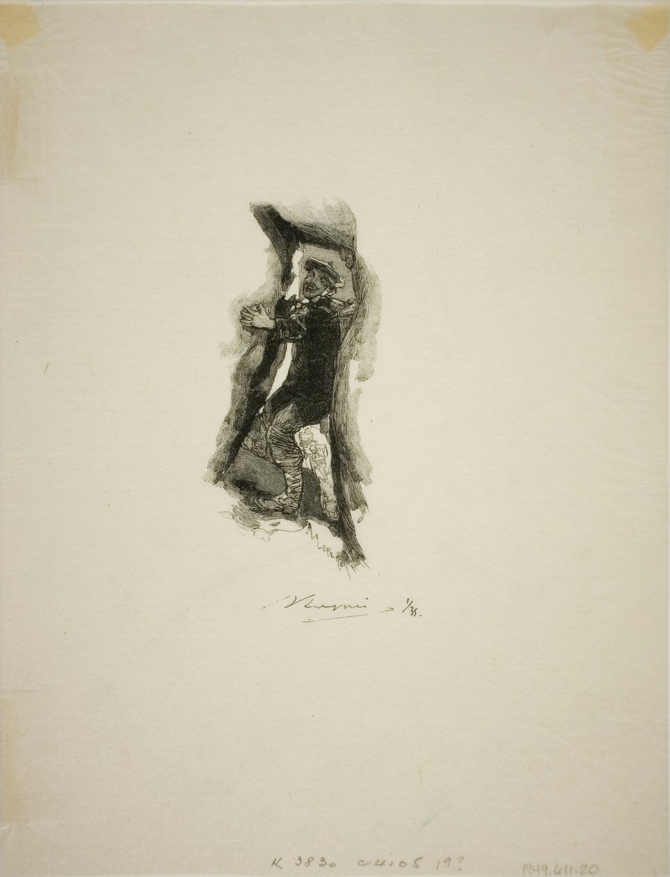 Der Pass der Sieben Höhlen von Louis Auguste Lepère