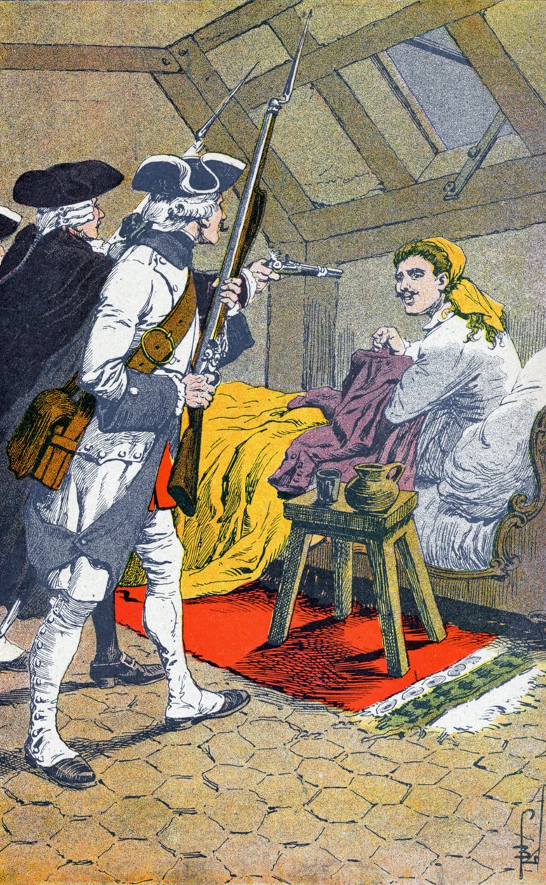 Verhaftung der Patrone von Louis Charles Bombled