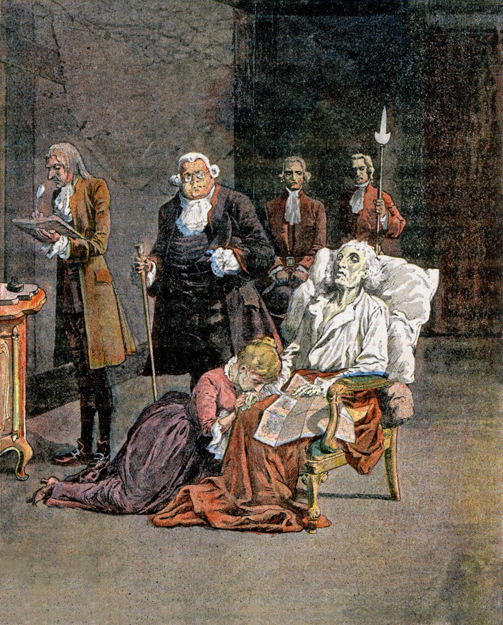Tod von Dupleix von Louis Charles Bombled