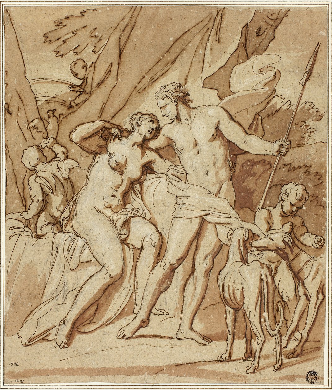 Venus und Adonis von Louis Cheron