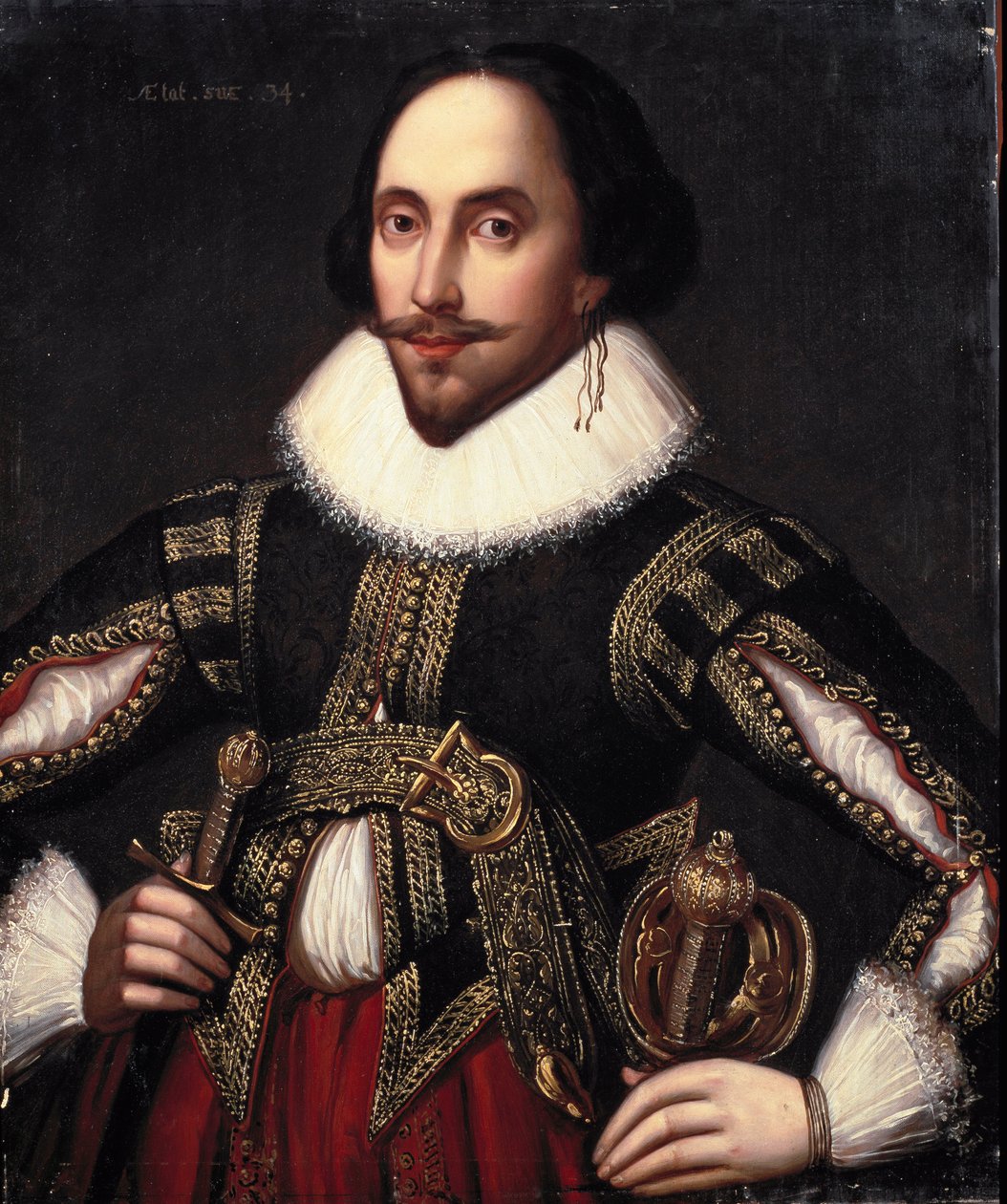 Porträt von William Shakespeare von Louis Coblitz