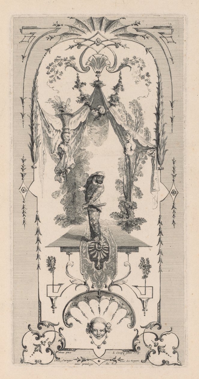 Harlekin, Arabeske von Louis Crepy