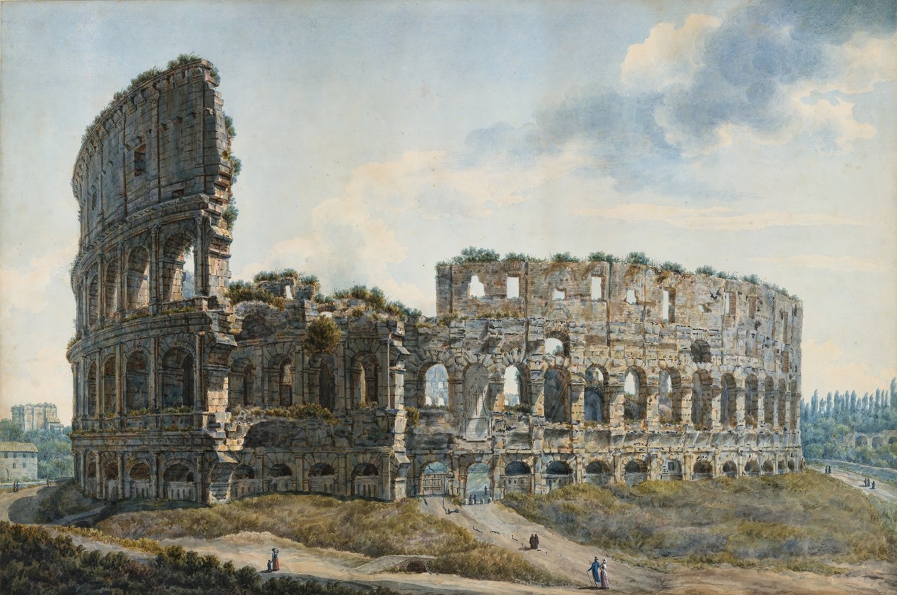 Das Kolosseum, Rom, n.d. von Louis Ducros
