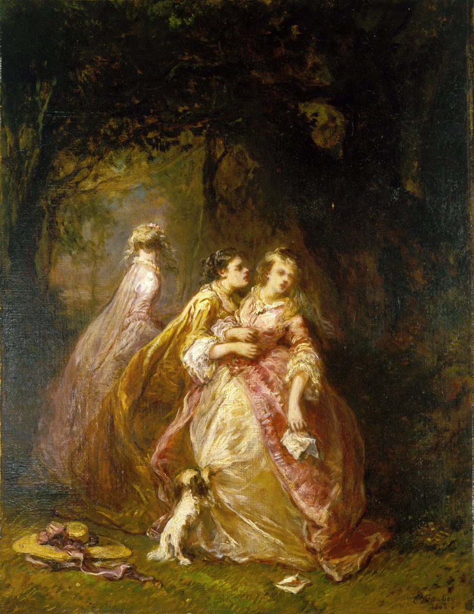 Der Brief von Louis Eugene Gabriel Isabey