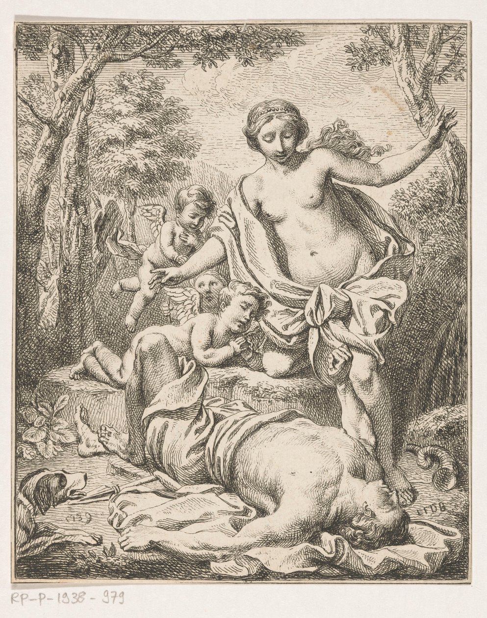 Venus und Adonis von Louis Fabritius Dubourg
