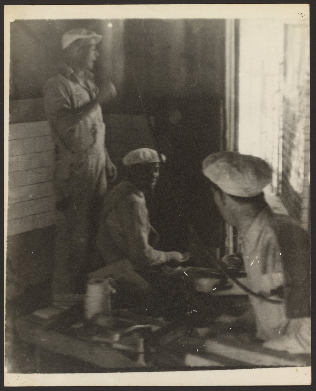 Arbeiter im Haus von Louis Fleckenstein