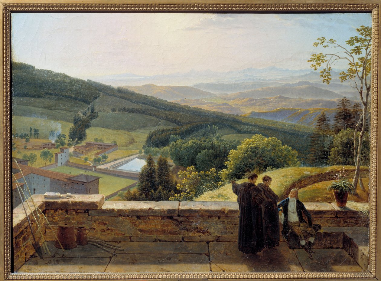 Das Arno-Tal, Blick von Vallombrosa von Louis Gauffier