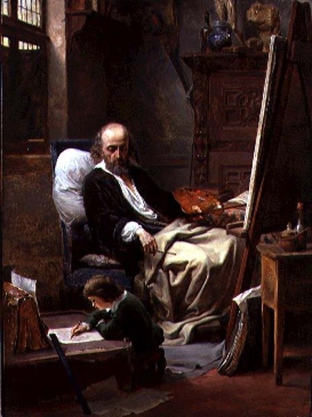 Der junge Künstler von Louis Haghe