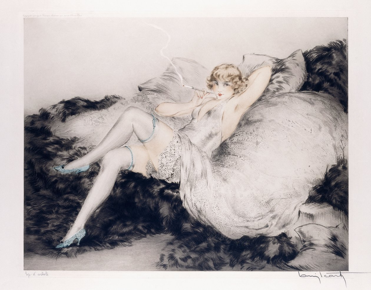 Weiße Unterwäsche von Louis Icart
