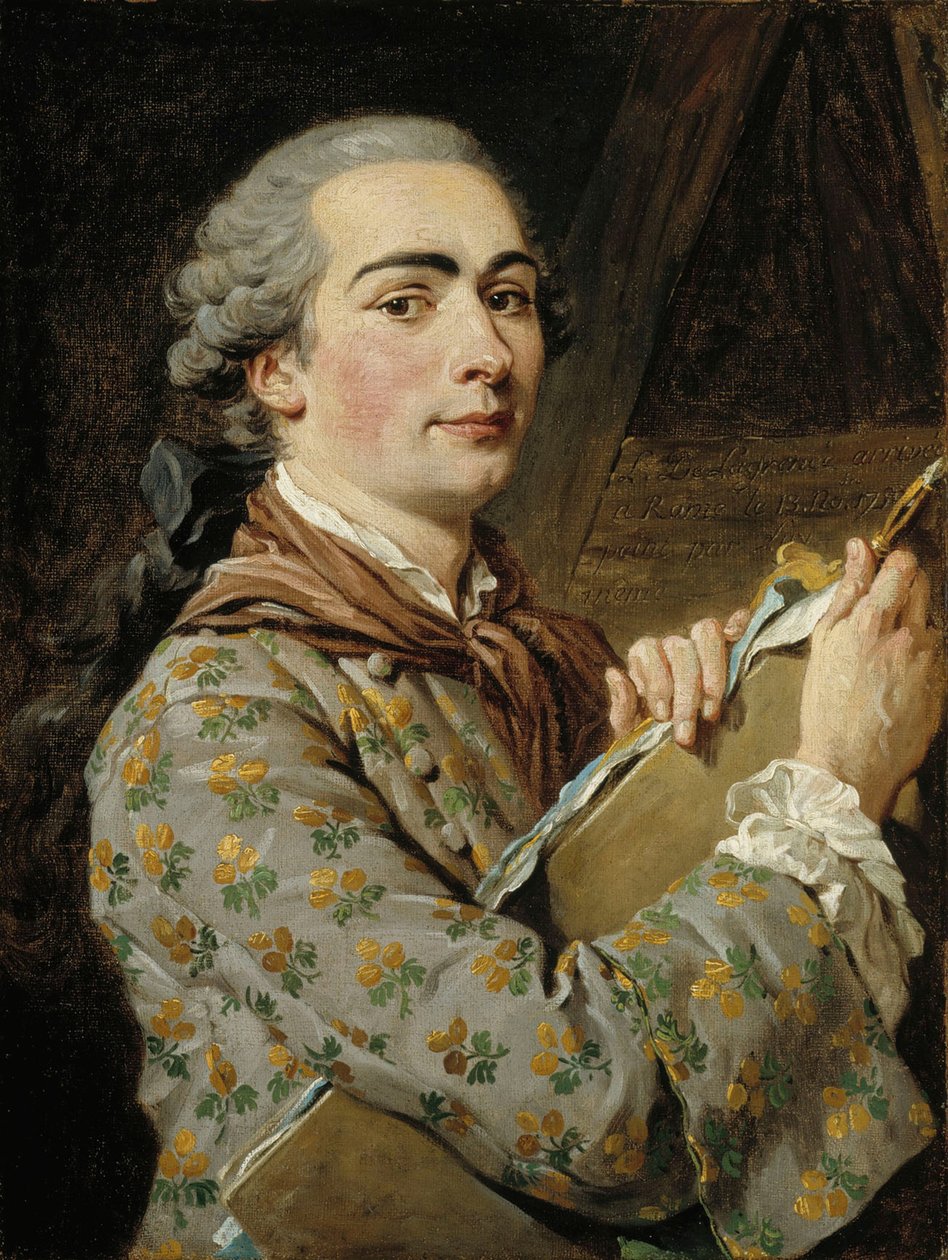 Selbstporträt, 1750er Jahre von Louis Jean François Lagrenée