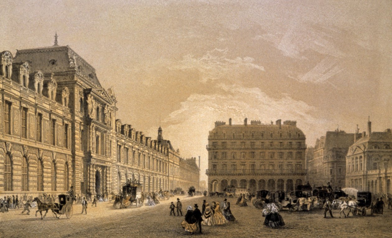Der Louvre von Louis Jules (after) Arnout