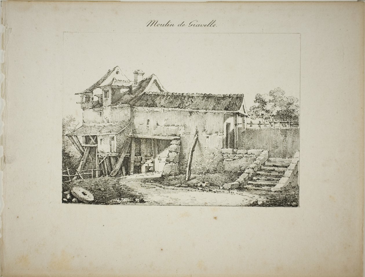 Mühle in Gravelle, II von Louis Jules Frederic Villeneuve